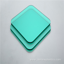 5mm green glossy wall panel solid polycarbonate sheet
